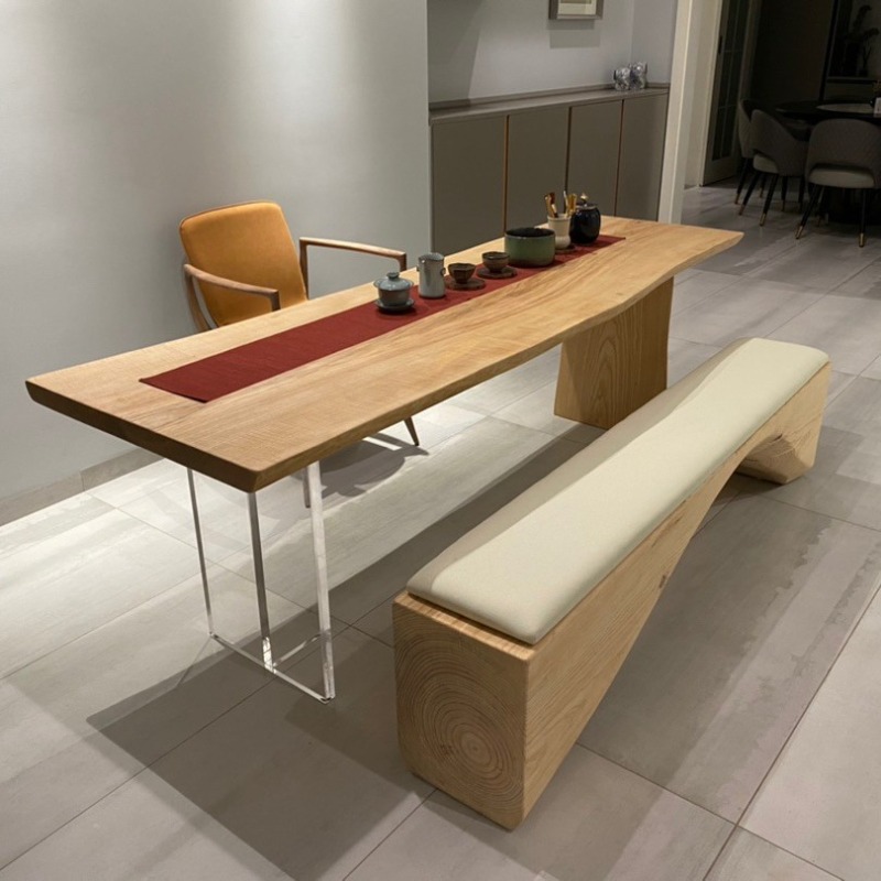 Bedroom Furniture - โต๊ะลอยอะคริลิคไม้เนื้อแข็งสไตล์นอร์ดิก โต๊ะทำงานในห้องนอน โต๊ะทำงานที่ทันสมัยเรียบง่าย เฟอร์นิเจอร์บ้านสร้างสรรค์ โมบิลิ ดา