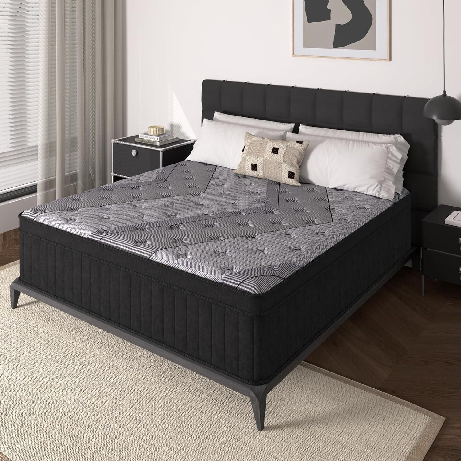 ที่นอนขนาดควีนไซส์, ที่นอนไฮบร - Memory Foam Mattress In A Box Queen บทวิจารณ์และราคา