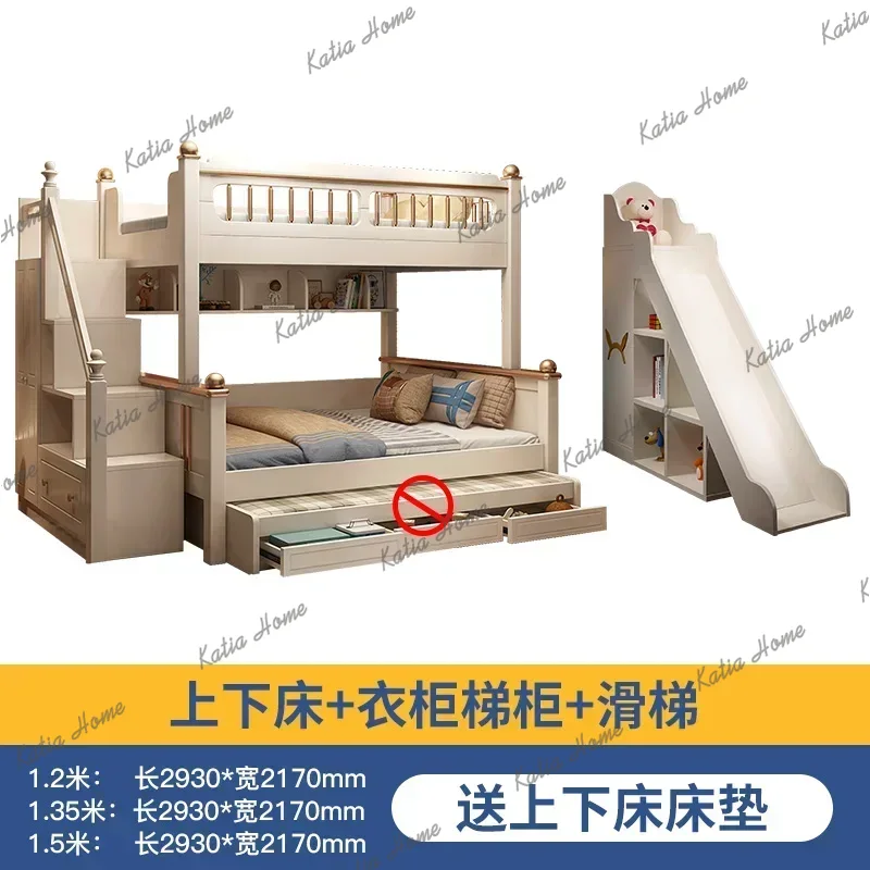 เตียงสองชั้นไม้พร้อมบันไดเลื่อ - King Size Bed Frame With Storage Drawers บทวิจารณ์และราคา