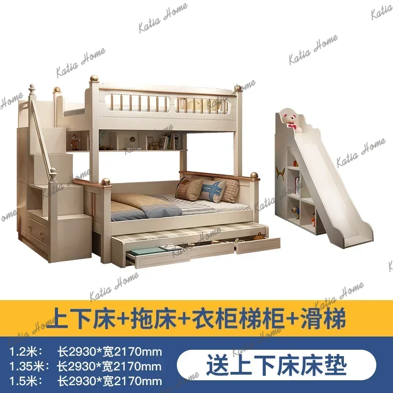 เตียงสองชั้นไม้พร้อมบันไดเลื่อ - King Size Bed Frame With Storage Drawers บทวิจารณ์และราคา