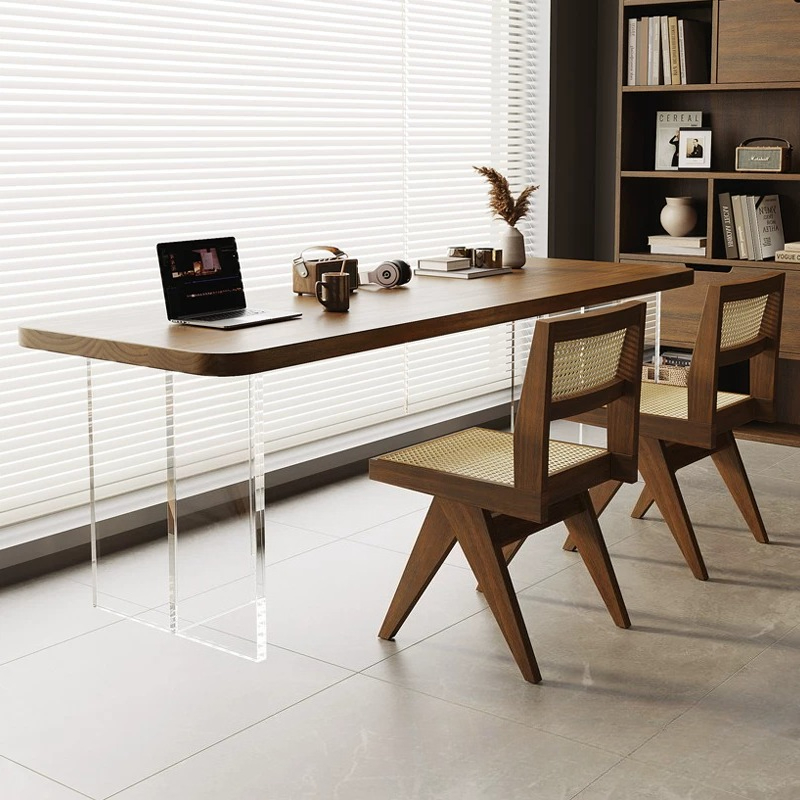 โต๊ะทำงานไม้เนื้อแข็งอะคริลิกส - Bedroom Furniture บทวิจารณ์และราคา