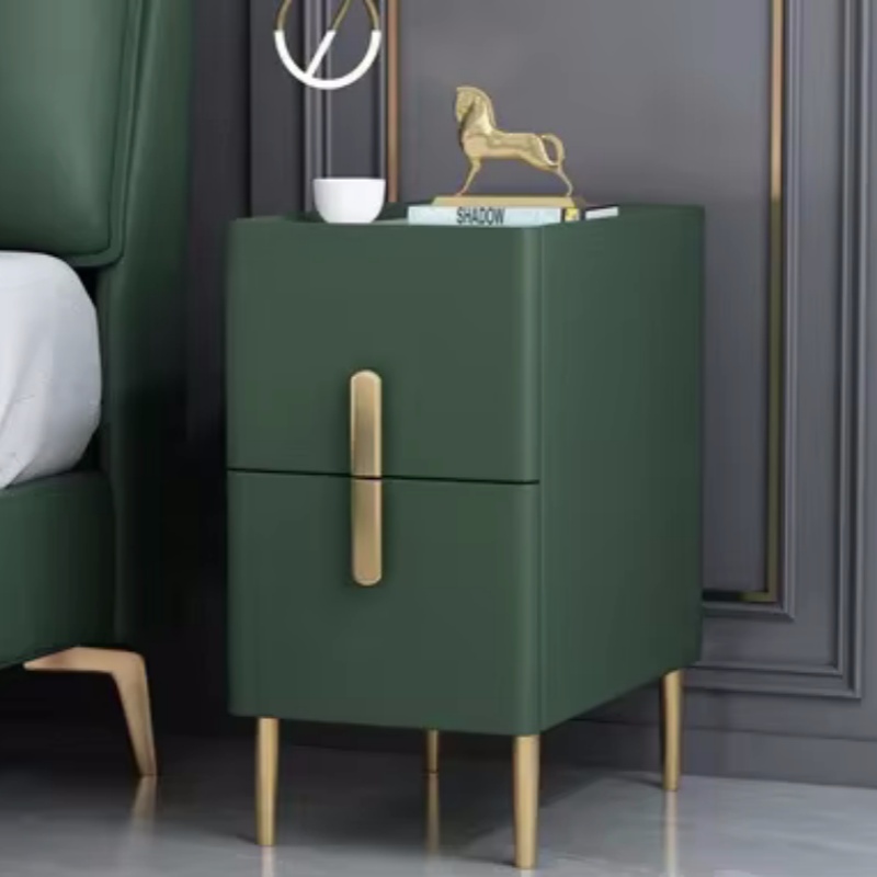 โต๊ะข้างเตียงไม้สีพื้น 2 ลิ้นช - Solid Wood Nightstand 2 Drawers บทวิจารณ์และราคา