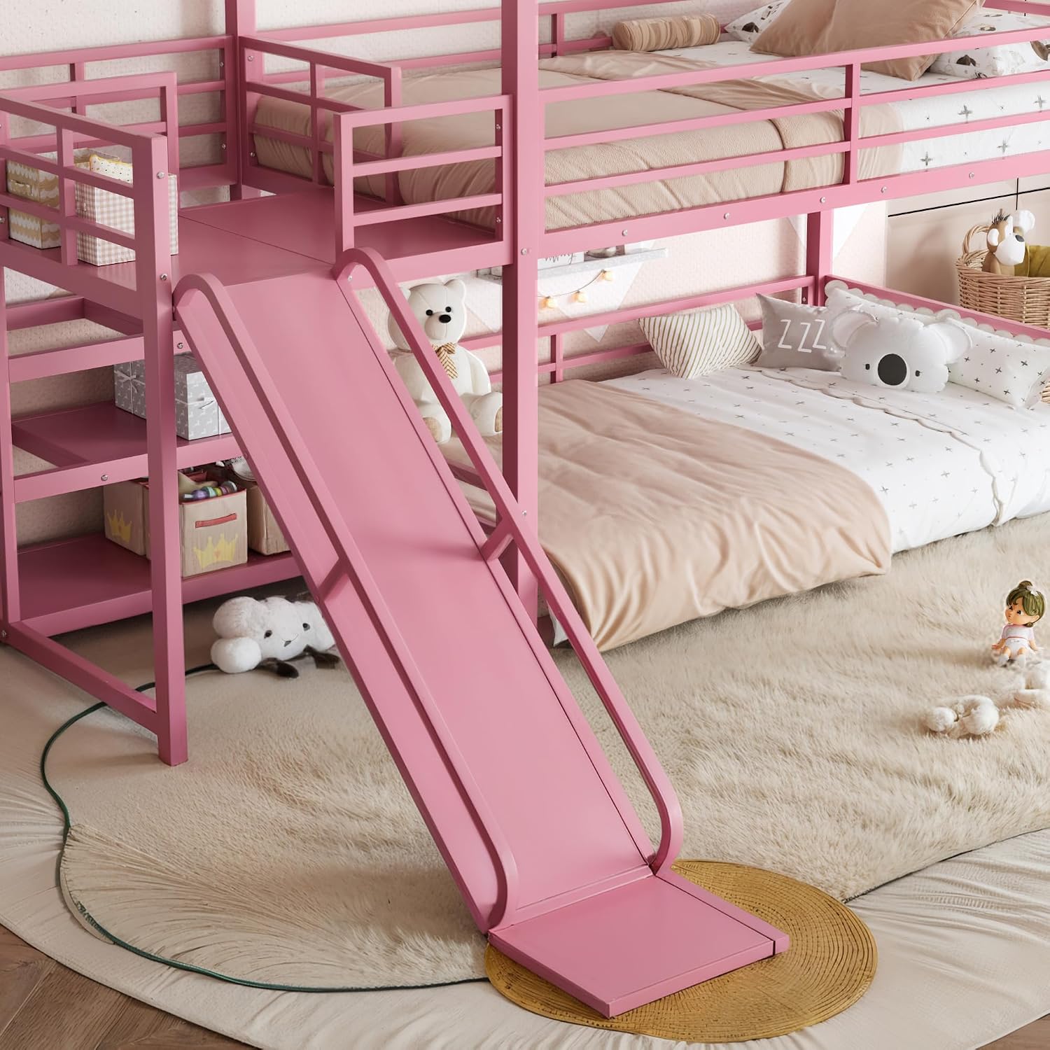 เตียงสองชั้นพร้อมสไลเดอร์และบั - Bunk Bed With Stairs And Slide บทวิจารณ์และราคา