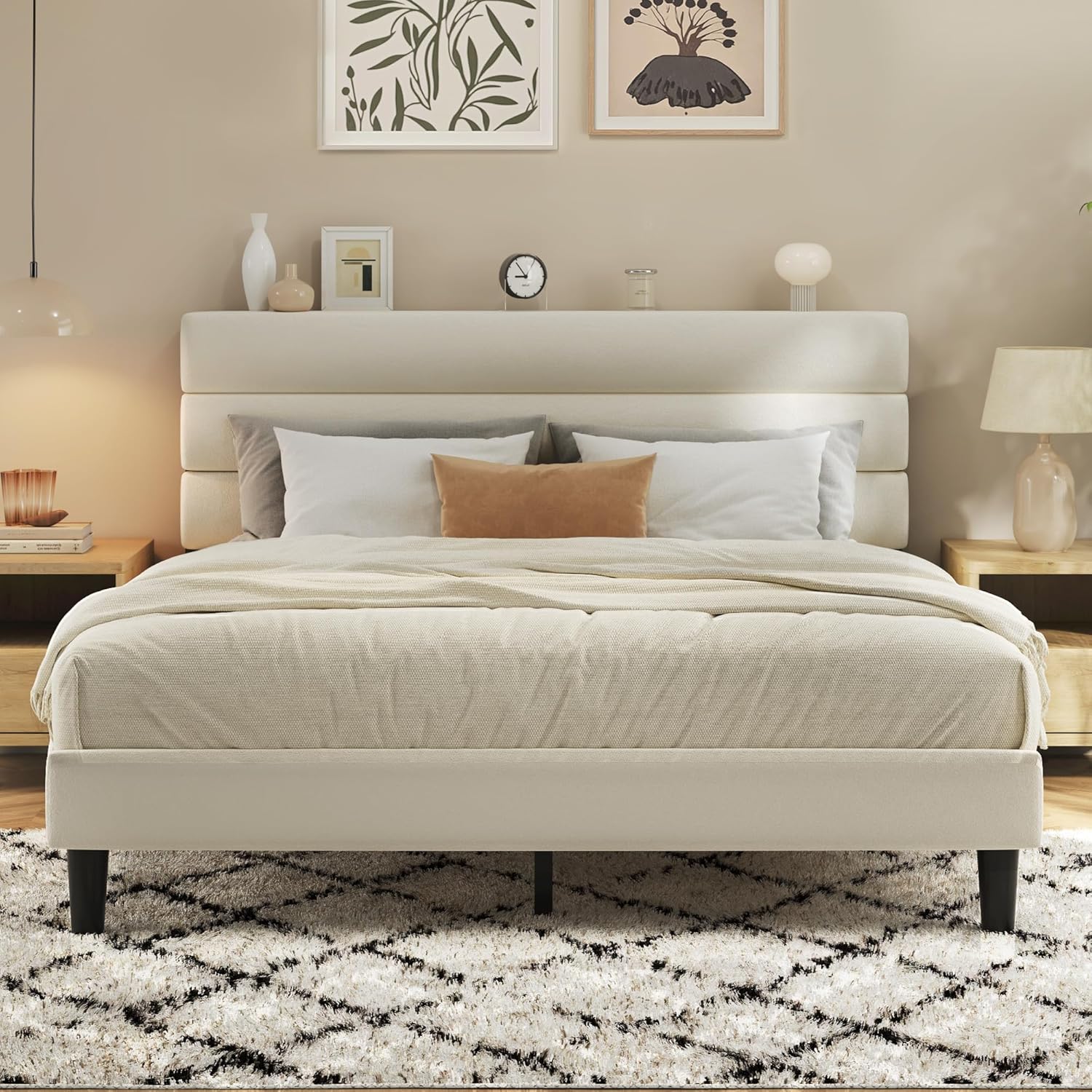 โครงเตียงควีนไซส์พร้อมหัวเตียง - Canopy Bed Frame Metal Queen บทวิจารณ์และราคา