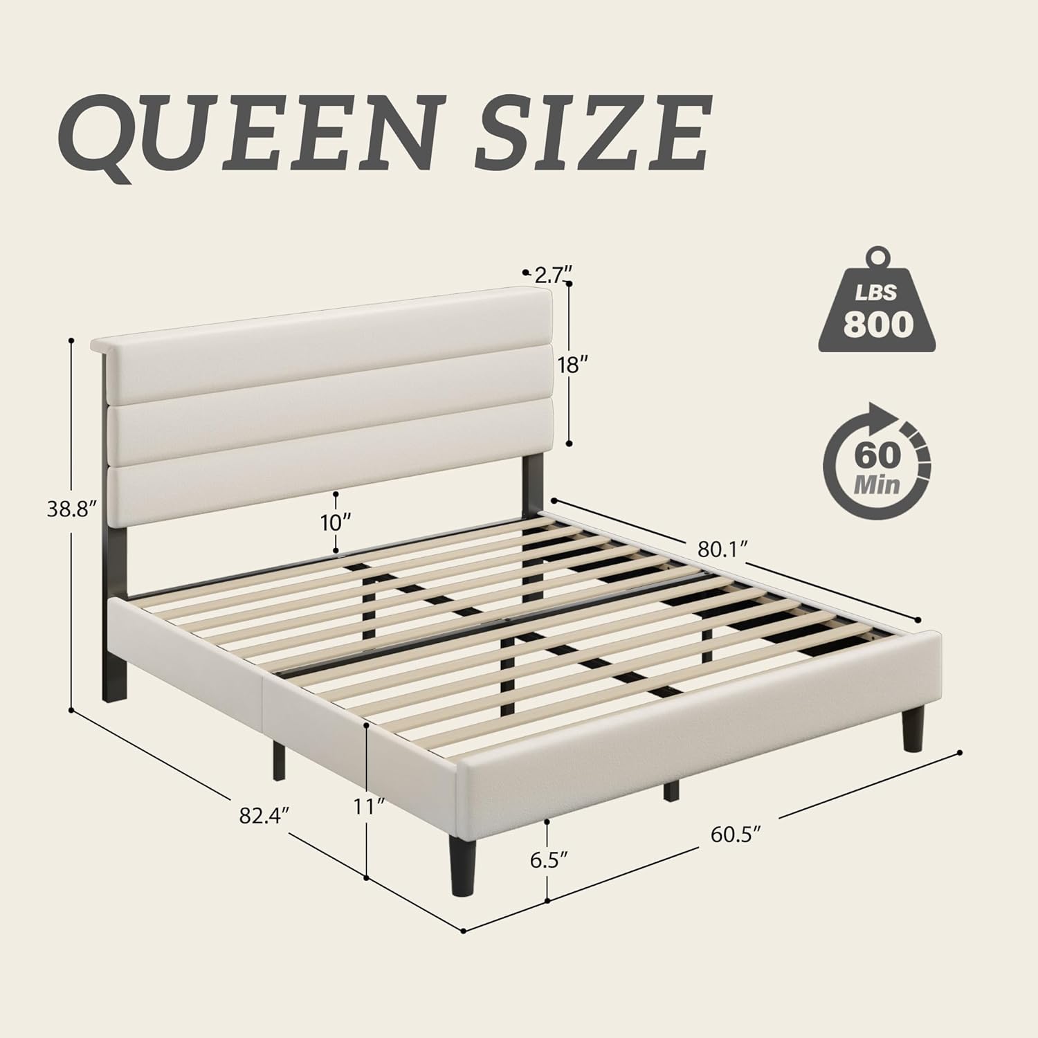 โครงเตียงควีนไซส์พร้อมหัวเตียง - Canopy Bed Frame Metal Queen บทวิจารณ์และราคา