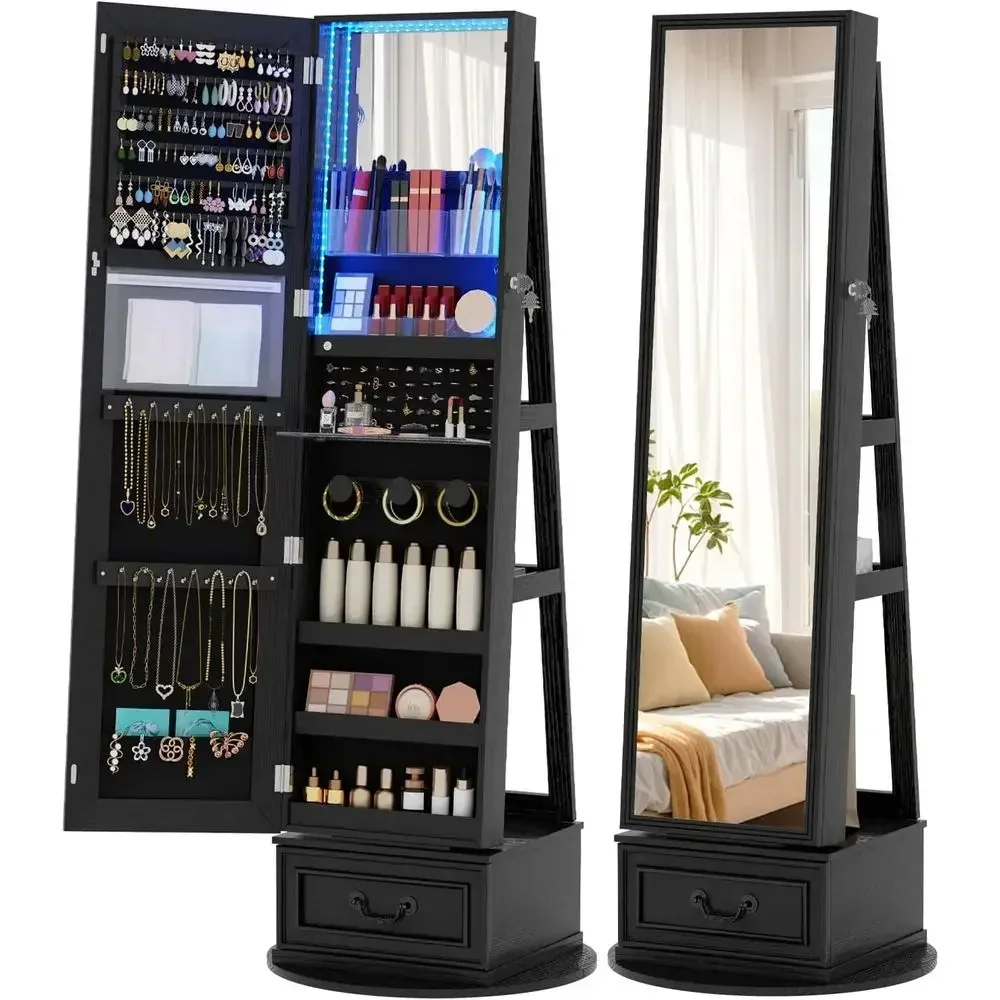 360 °   ตู้เก็บเครื่องประดับแบ - Full Length Mirror Jewelry Armoire บทวิจารณ์และราคา