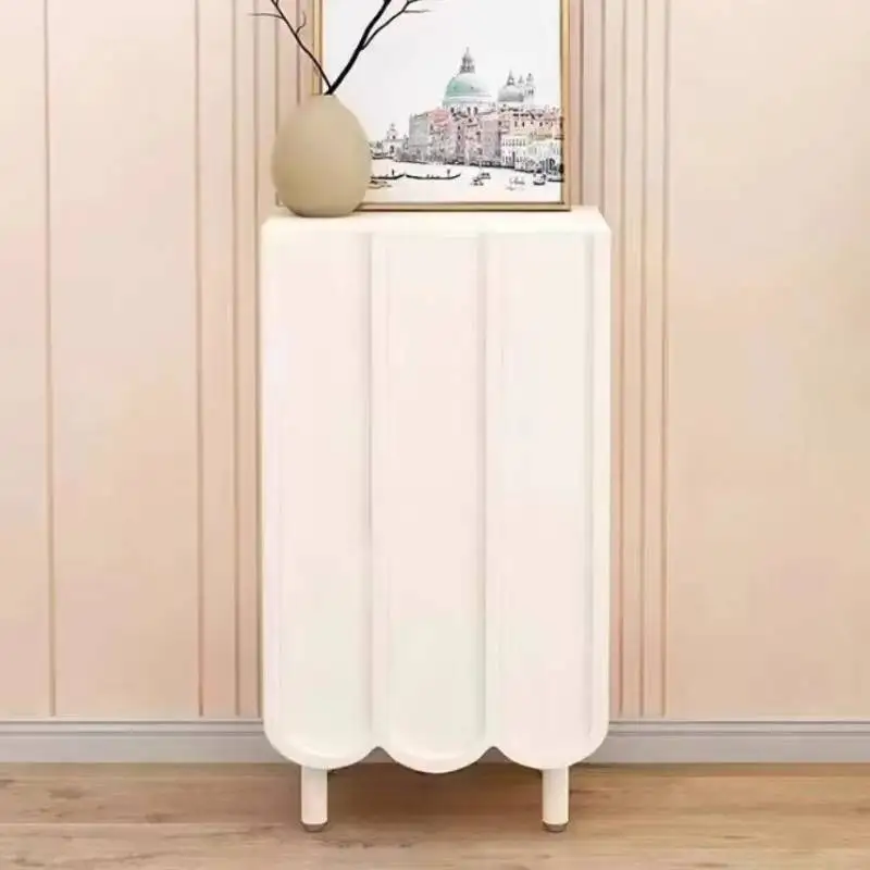ตู้รองเท้าสีขาวสไตล์มินิมอลสไต - Shoe Rack Cabinet Narrow Entryway บทวิจารณ์และราคา