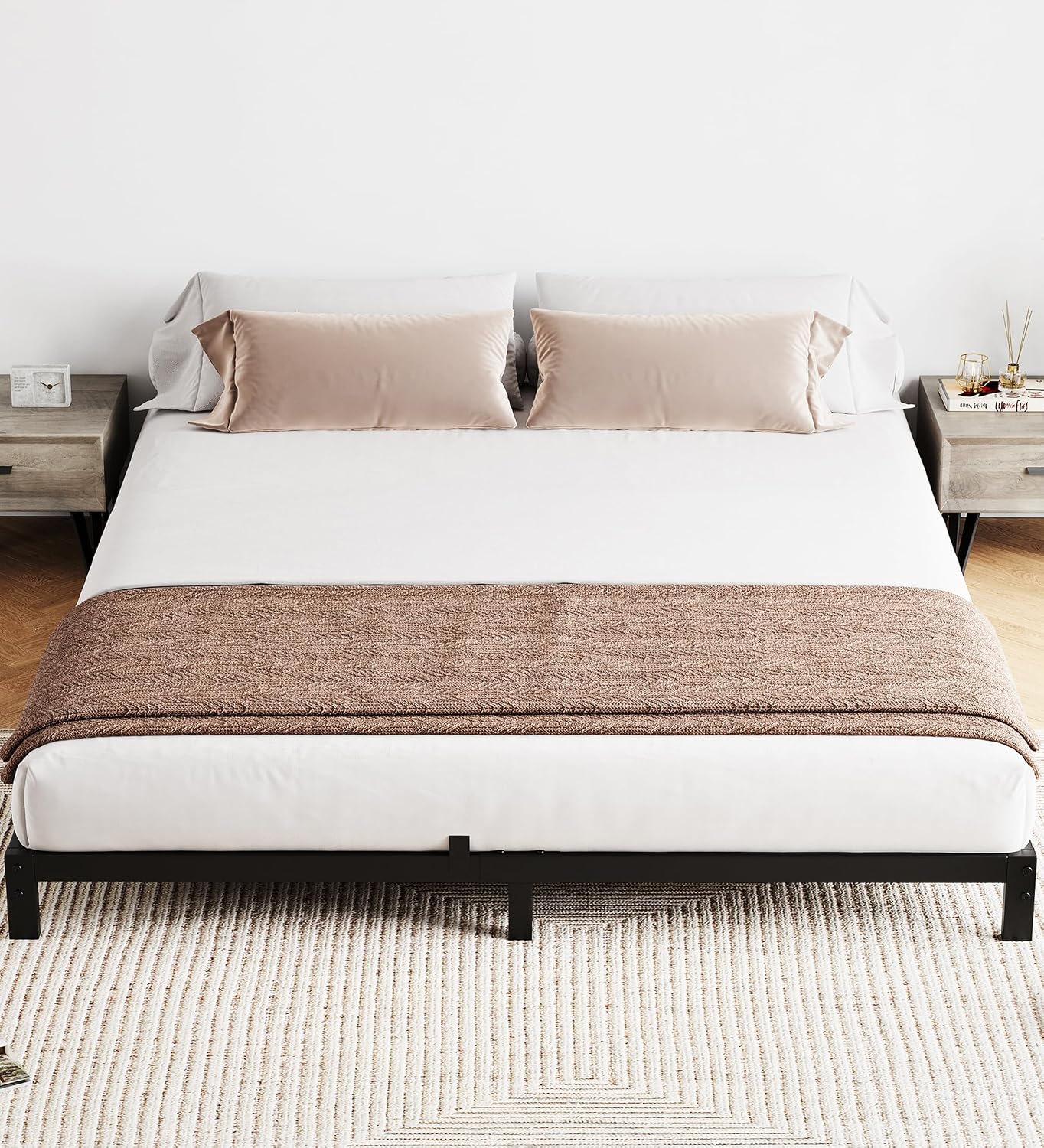 โครงเตียงควีนไซส์โลหะแข็งแรงทน - Canopy Bed Frame Metal Queen บทวิจารณ์และราคา