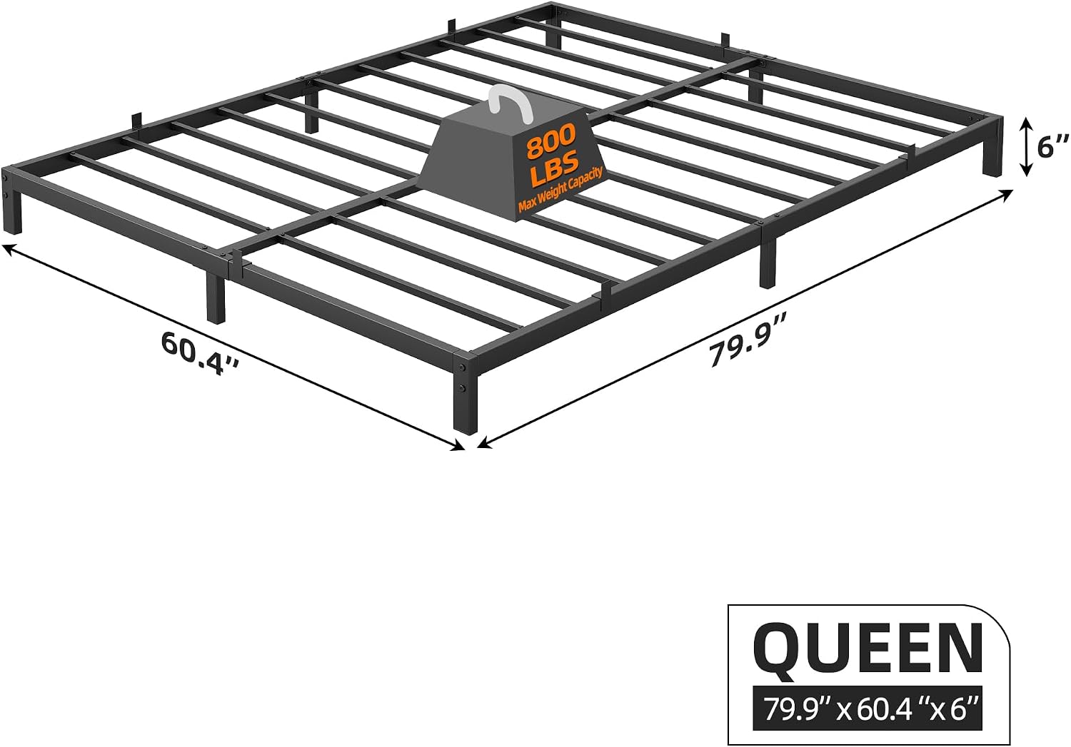 โครงเตียงควีนไซส์โลหะแข็งแรงทน - Canopy Bed Frame Metal Queen บทวิจารณ์และราคา