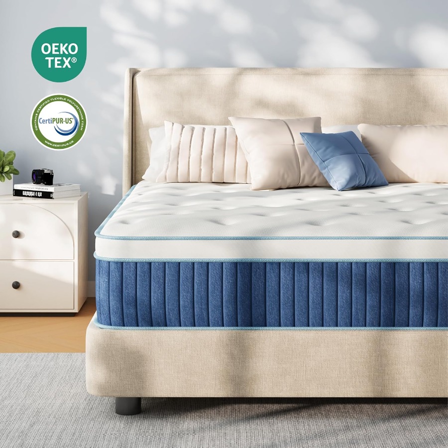 ที่นอนไฮบริดขนาด 12 นิ้ว สำหรั - Memory Foam Mattress In A Box Queen บทวิจารณ์และราคา